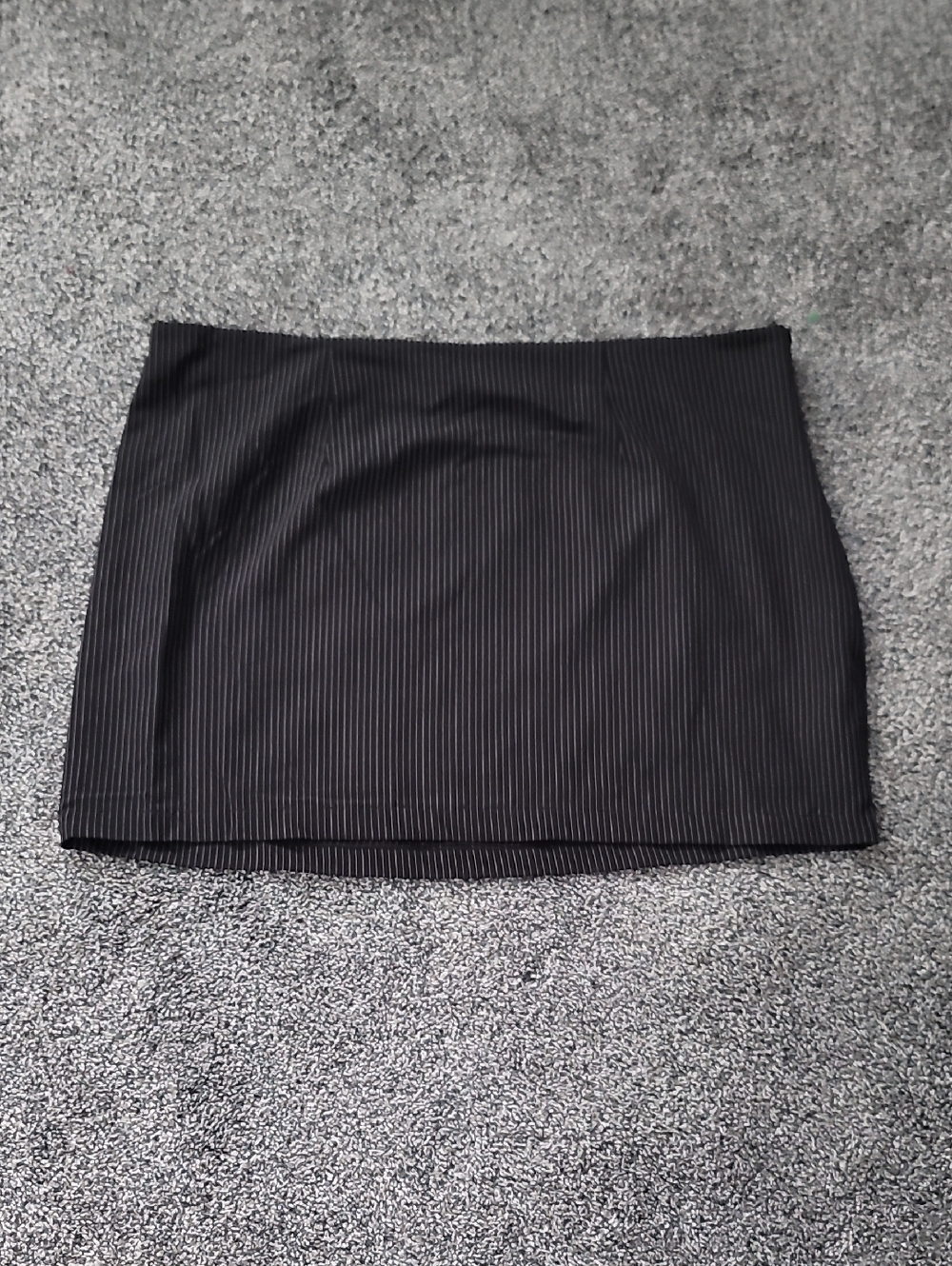 No Boundaries Black Pinstripe Mini Skirt
